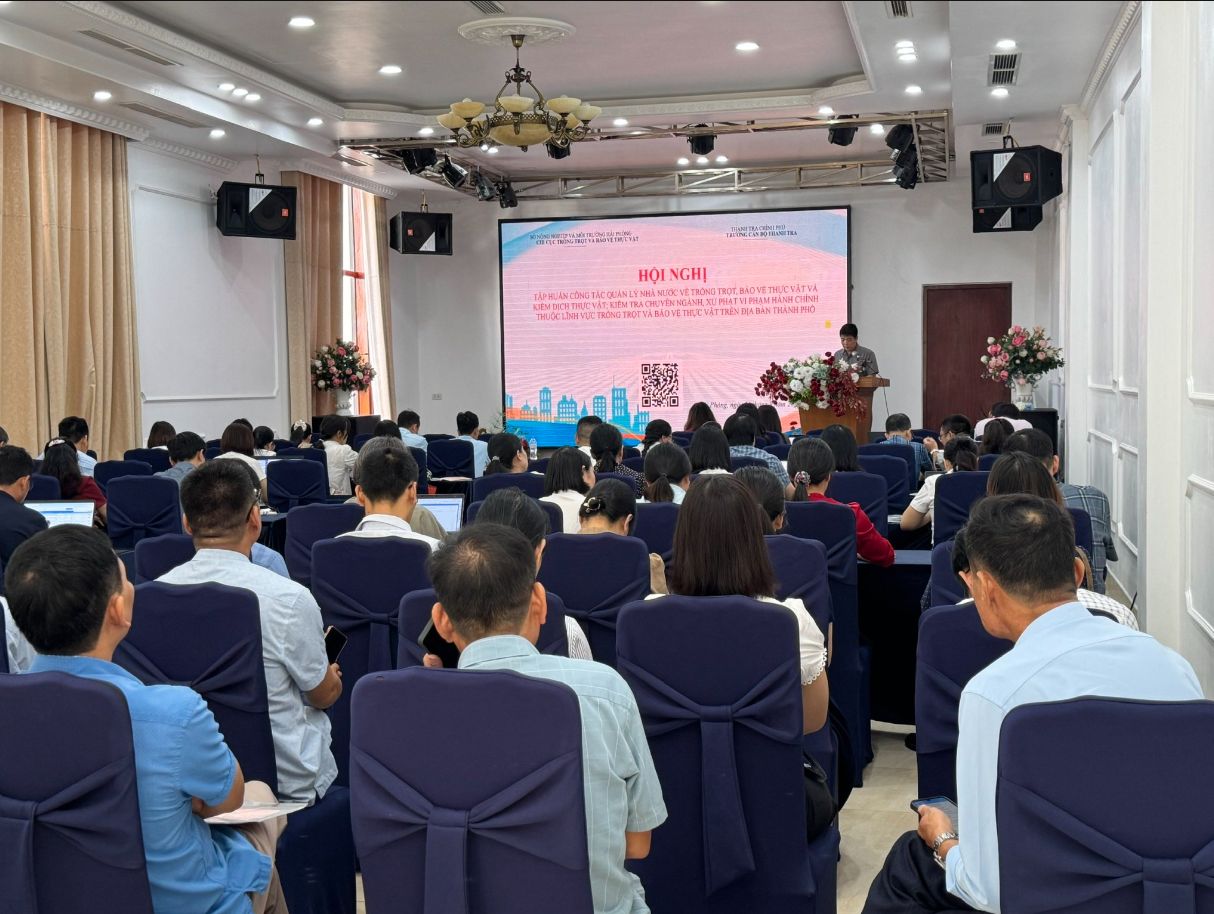 Tập huấn công tác quản lý nhà nước về trồng trọt, bảo vệ thực vật và kiểm dịch thực vật; kiểm tra chuyên ngành, xử lý vi phạm hành chính thuộc lĩnh vực trồng trọt và bảo vệ thực vật trên địa bàn thành phố